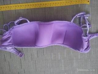 Bikini niña Calzedonia Lila Brillo
