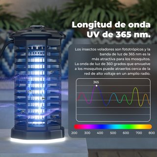 Lámpara Antimosquitos Eléctrica Negra