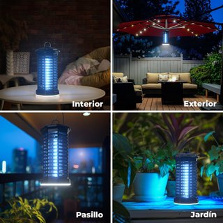 Lámpara Antimosquitos Eléctrica Negra