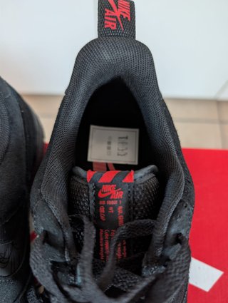 Nike Air Force 1 nere rosse nuove