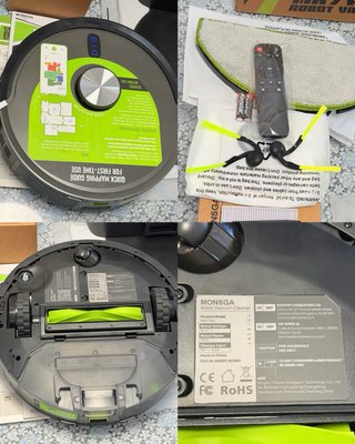 Robot Aspirador Fregasuelo 8000PA Base Autovaciado