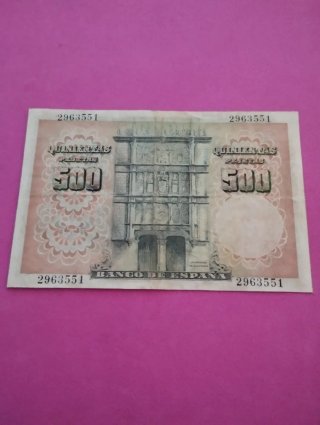 Billete 500 Pesetas Banco de España 1946
