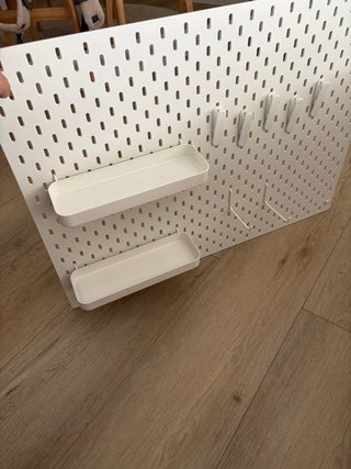 Tablero perforado SKÅDIS Ikea blanco