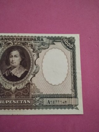 Billete 1000 Pesetas Banco de España 1940