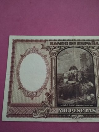 Billete 1000 Pesetas Banco de España 1940