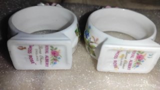 2 Servilleteros Royal Albert Moss Rose