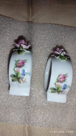 2 Servilleteros Royal Albert Moss Rose
