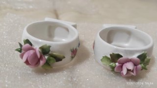 2 Servilleteros Royal Albert Moss Rose