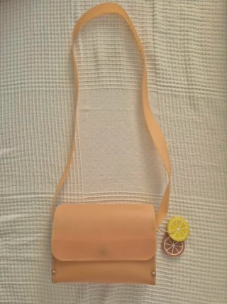 Bolso Zara niña naranja y amarillo