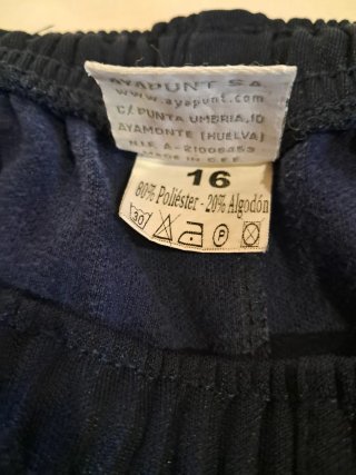 Pantalón T 16 Chándal Jesuitinas