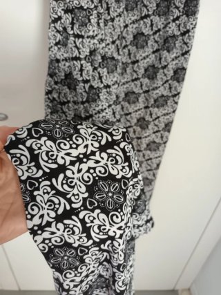 Tuta jumpsuit fantasia bianco e nero