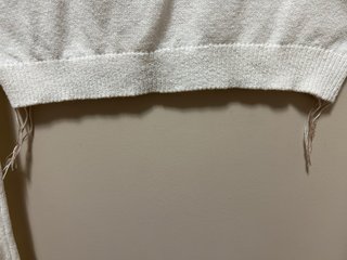 Jersey corto blanco Zara