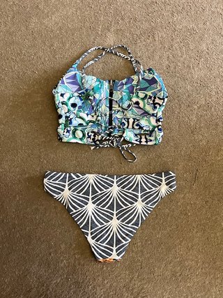 Bikini Estampado Reversible Shein Talla S-M