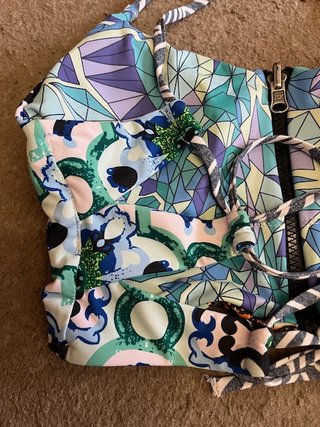 Bikini Estampado Reversible Shein Talla S-M