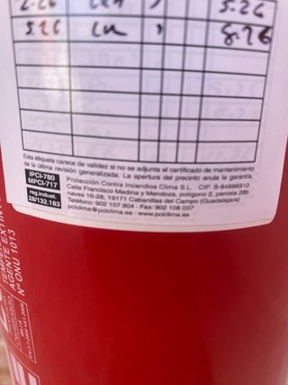 Extintor CO2 Bili 5kg