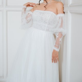 Vestido de Novia Rosa Clará modelo ESLA, 2025