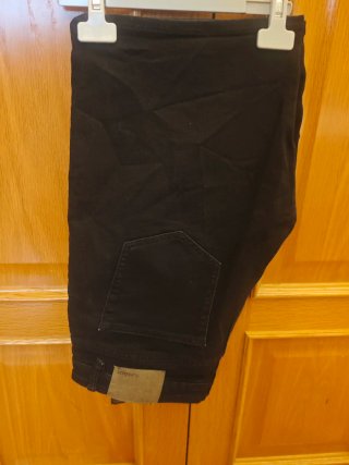 Pantalón vaquero corto negro Pull&Bear