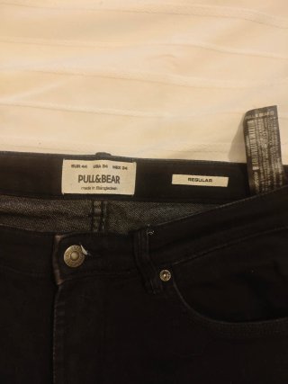Pantalón vaquero corto negro Pull&Bear