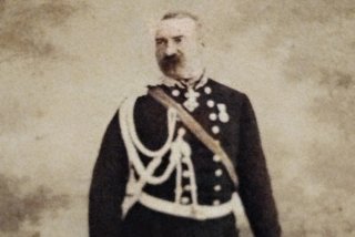 Antica foto Generale Ferdinando Augusto Pinelli