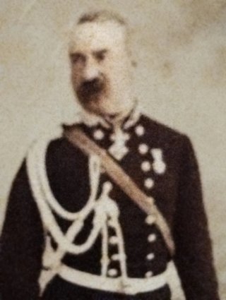 Antica foto Generale Ferdinando Augusto Pinelli