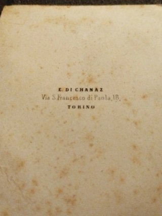 Antica foto Generale Ferdinando Augusto Pinelli