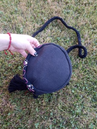 Bolso Strena bordado con flecos