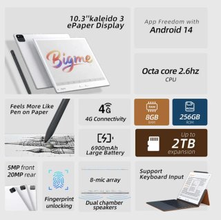 Bigme B10 E-Ink 10.3 Android 14 + 4G LTE