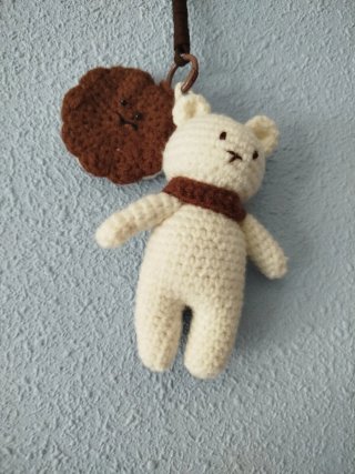 Osito llavero crochet