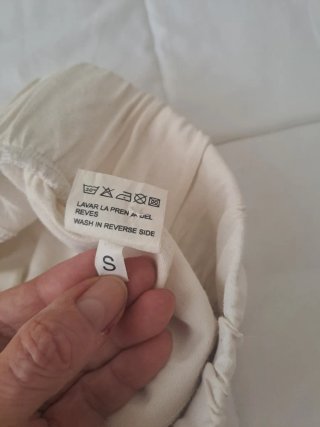 Pantalones Lurdes Bergada blancos Talla S