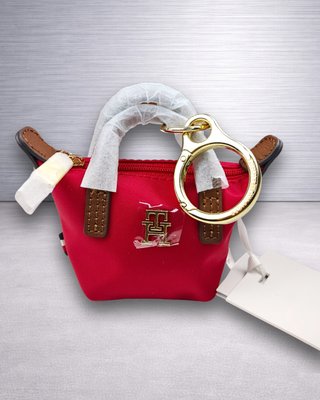 Tommy Hilfiger Llavero Mini Tote Bag Rojo Nuevo