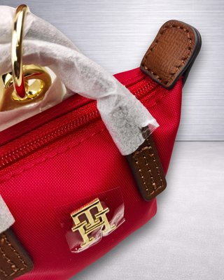 Tommy Hilfiger Llavero Mini Tote Bag Rojo Nuevo