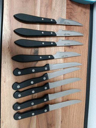 Lote 9 Cuchillos de Mesa