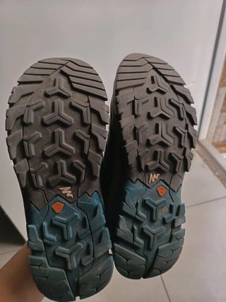 Zapatillas Trekking Gris y Turquesa