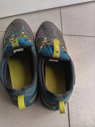 Zapatillas Trekking Gris y Turquesa