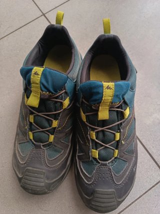 Zapatillas Trekking Gris y Turquesa
