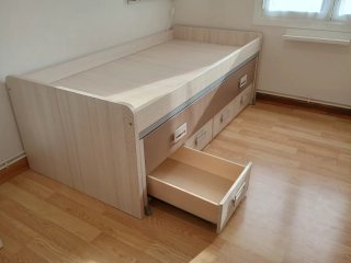 Cama juvenil 2 camas + 3 cajones