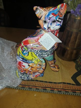 Gato GILDE Street Art figura