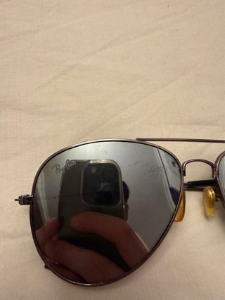 Gafas de sol Ray-Ban Aviator plateadas