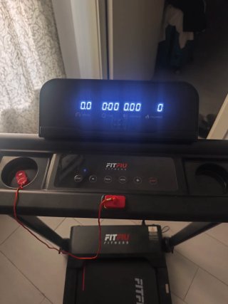 Cinta de correr FITFIU MC-160 Negra/Roja