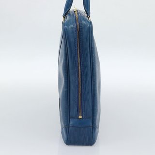 LOUIS VUITTON Epi Porte Documents Voyage Bag Blue