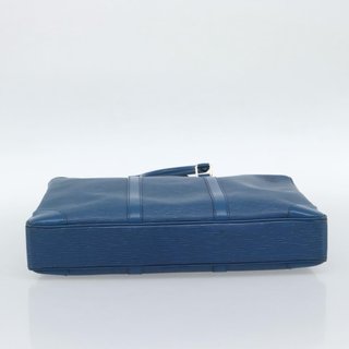 LOUIS VUITTON Epi Porte Documents Voyage Bag Blue