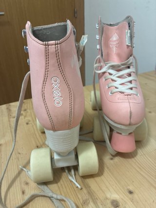 Patines Oxelo rosas talla 35