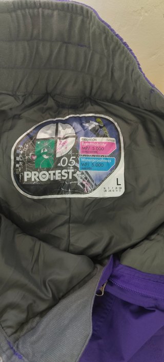 Protest Pantalón Ski Impermeable Mujer L Morado