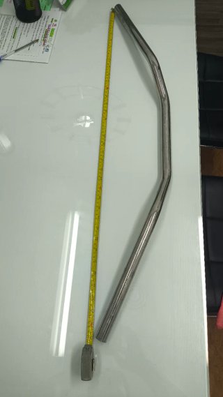 Manillar" plano" moto custom Harley ,cromado