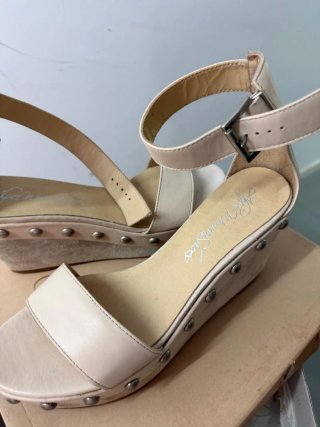 Sandalias Alpe Beige y Plata