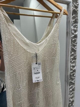 Vestido lentejuelas Zara Talla M