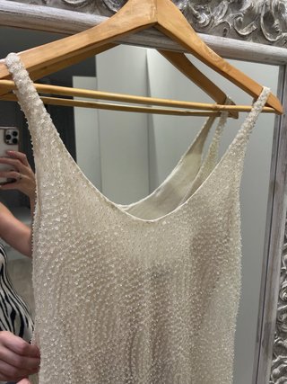 Vestido lentejuelas Zara Talla M