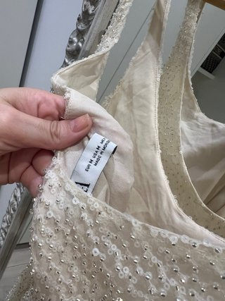 Vestido lentejuelas Zara Talla M