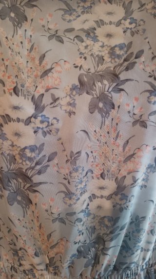 Vestido largo estampado floral azul