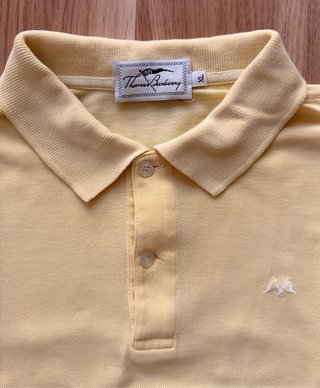 Polo Thomas Burberry Manga Corta Amarillo L